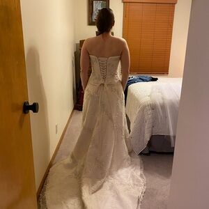 Maggie Sottero Couture Strapless Wedding Gown Dress Sweetheart Corset 10